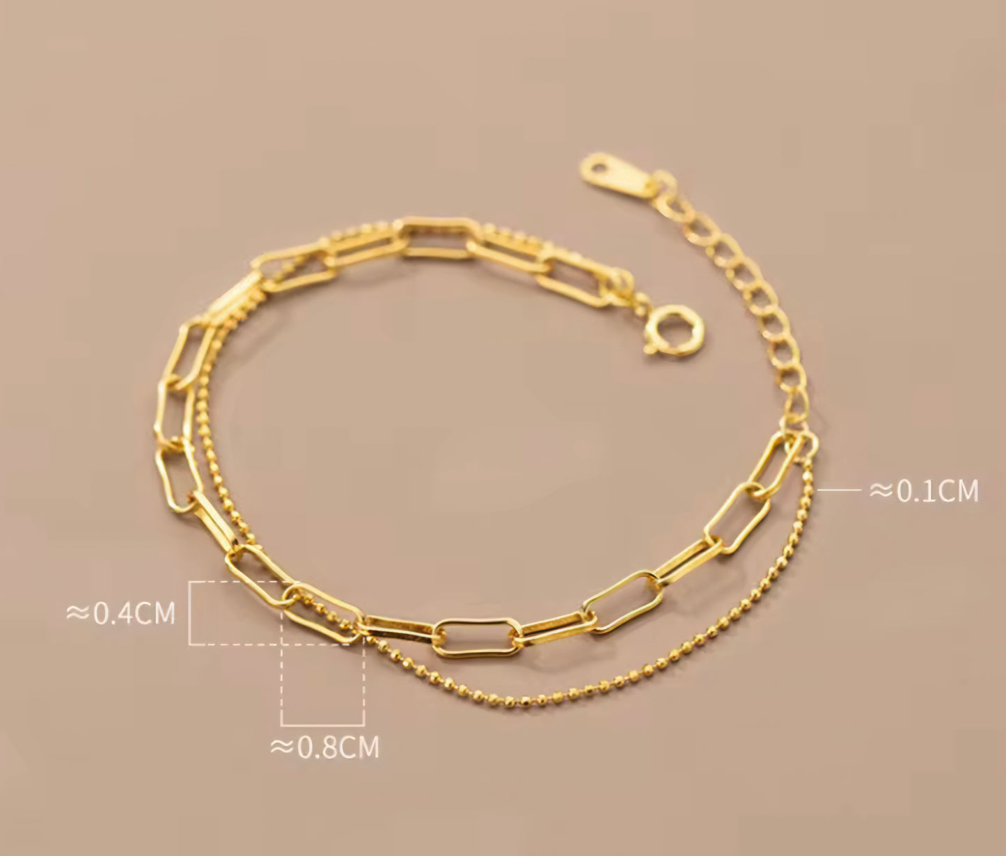 bracelet double chaine